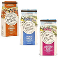 New England Coffee Variety Pack – French Vanilla Donut Shop Blend &amp Pumpkin Spice Medium Roast Ground Coffee 11oz Bags