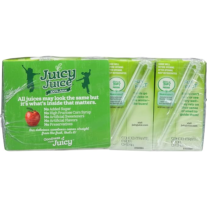 Juicy Juice Apple 4.23 Ounce Boxes 8 Count (Pack of 5)