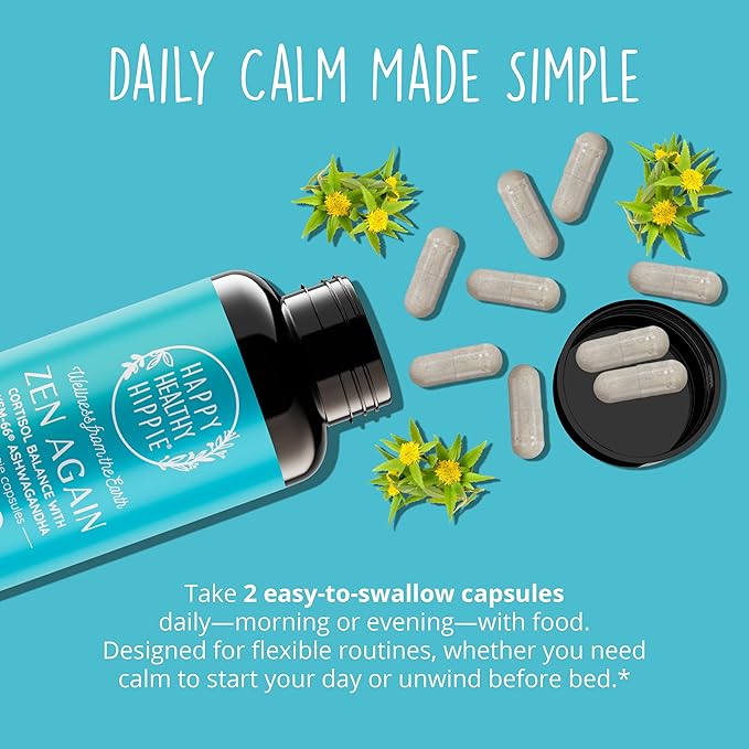 Happy Healthy Hippie Zen Again Cortisol Manager &amp Namastay in Bed