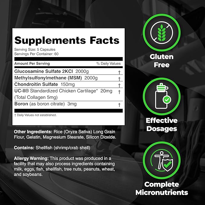 Species Nutrition Arthrolyze Joint Repair Supplement Fortified with UC-II Collagen MSM Glucosamine Chondroitin High Potency Connective Tissue &amp Joint Support (300 Capsules)