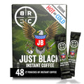 Black Rifle Coffee Company Just Black 48 Count Instant Coffee Sticks - Roasted Blend Made from Arabica Beans - Colombian &amp Brazilian Beans - Veteran Founded &amp American Made