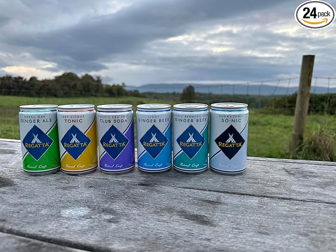 Award-Winning Soda Bundle Party Pack of 4 24 Can Cases By Regatta Craft Mixers