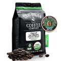 The Bean Organic Coffee Company Water Processed DECAF Le Bean Dark French Roast Whole Bean Coffee 16-Ounce Bag