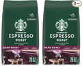 Starbucks Ground Coffee Dark Roast Coffee Espresso Roast 100% Arabica 1 bag (28 oz) (Pack of 2)