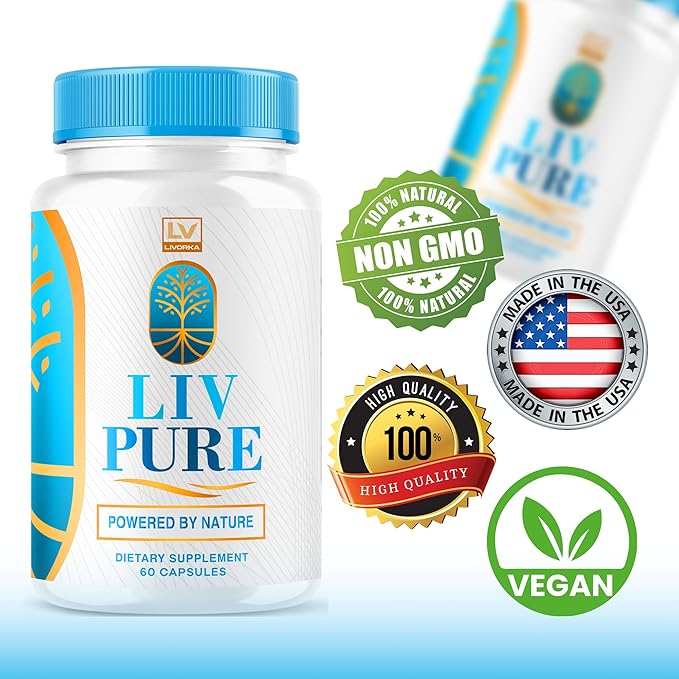 LIVORKA 5 Pack - Liv Pure Liv Pure Reviews Liv Pure Pills Liv Pure Pills Reviews Livpure Liv Pure Capsules Liver LivPure Pill Now in Capsules 300 Capsules for 150 Days