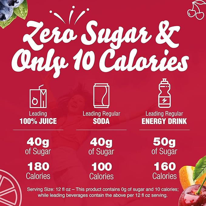 Crystal Light Sugar-Free Fruit Punch On-The-Go Powdered Drink Mix 120 Count 30 Count (Pack of 4)