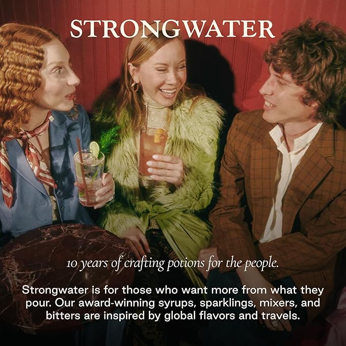Strongwater Non Alcoholic Paloma - 12 Pack Cans (8.4 Fl Oz Each) - Premium Non Alcoholic Drinks - Ready to Drink Paloma Alcohol Free Drinks Made with Grapefruit Juice Hibiscus Rose and Sea Salt