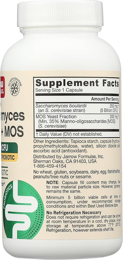 Jarrow Formulas Saccharomyces Boulardii MOS 90 Count
