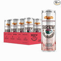 Brew Shockalaka Cafe Mocha Coffee RTD 12-Pack - Nootropic Enhanced Zero Sugar Natural Caffeine + CognatiQ Coffee Evolved (11 FL OZ) (Maple Cinnamon Donut)