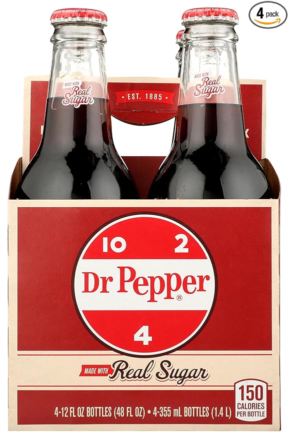 Dr Pepper 4pk 12oz Glass