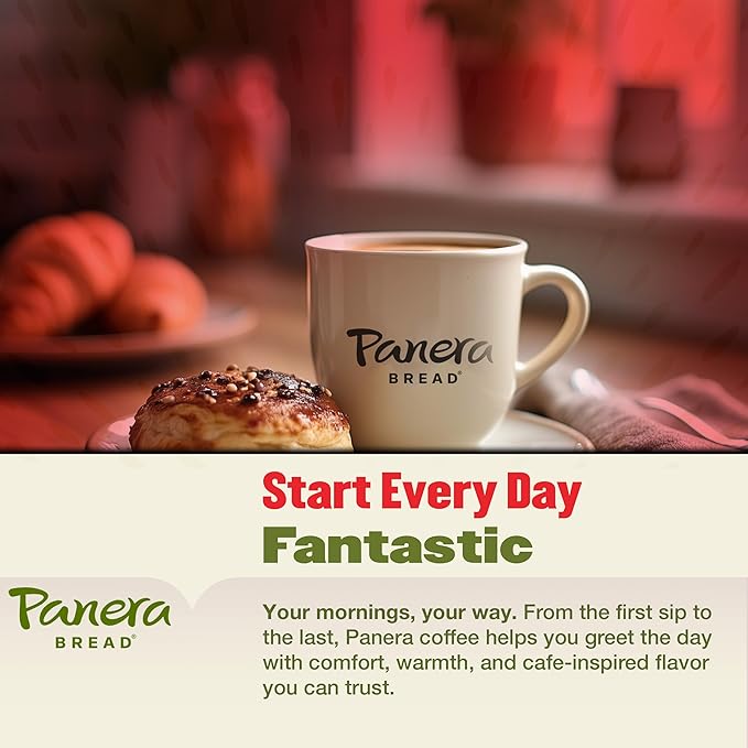Panera Bread Colombian Coffee Cups 100% Arabica Medium Roast Smooth &amp Balanced with Brown Sugar Notes No Artificial Ingredients 60 Single Serve Pods (6 Packs of 10)