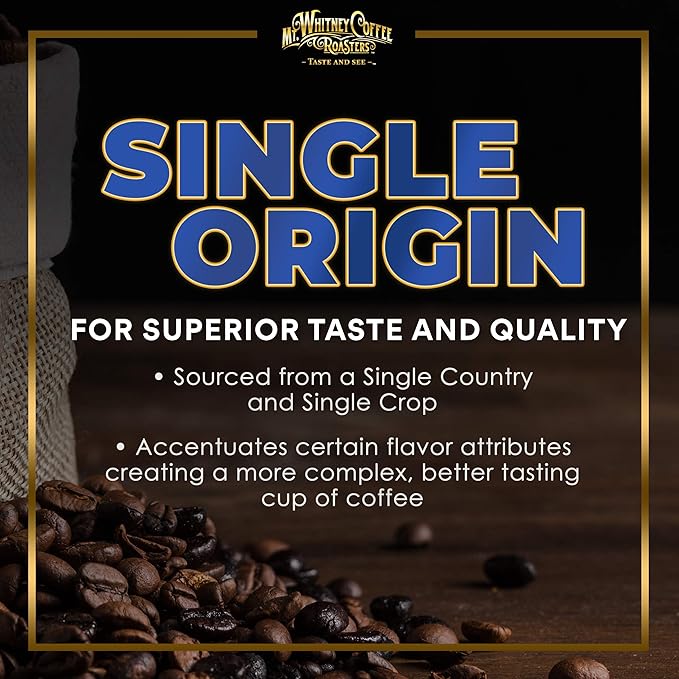 Mt. Whitney Organic Ethiopia Guji Coffee (Whole Bean 5 Lb)