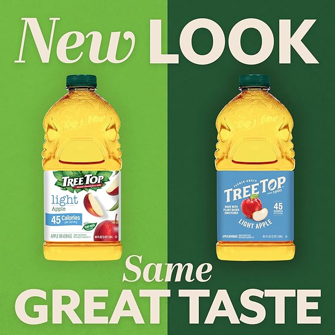 Tree Top Light Apple Beverage 64 Fl Oz (Pack of 8)