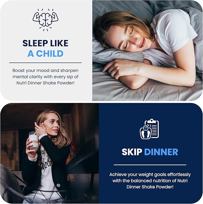 NutriDinner Collagen Protein Powder Bundle – Chocolate &amp Vanilla | Grass-Fed Collagen with Magnesium &amp B-Vitamins | Sleep &amp Recovery Support | Hydrolyzed Collagen Peptides for Joint Skin