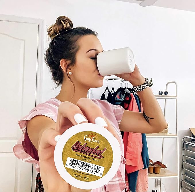 Guy Fieri Flavortown Roasts Decaffeinated Coffee Pods Unleaded Medium Roast Decaf Coffee Single Serve Cups for Keurig K Cup Brewers24 Count(Pack of 1)