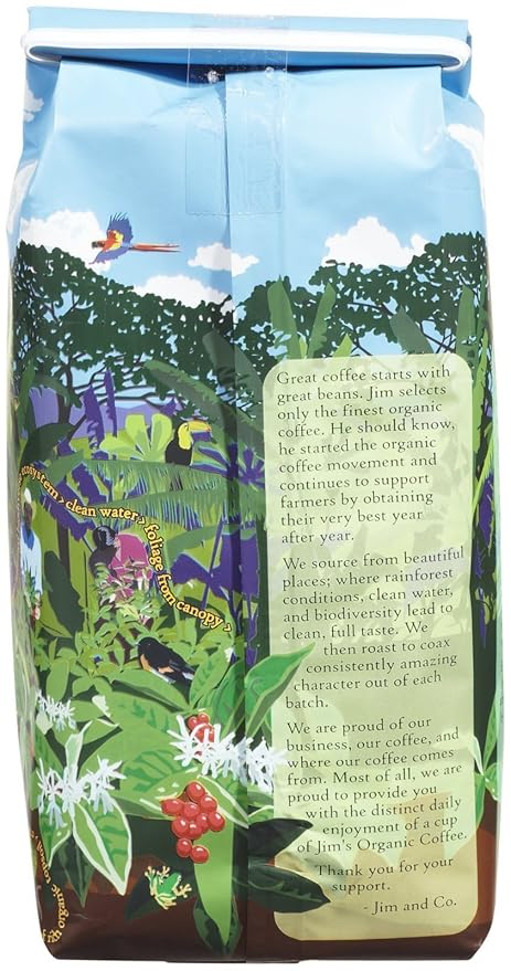 Jim's Organic Coffee Organic Coffee - Colombian - 12 oz