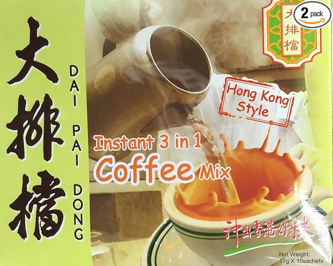 170gr Dai Pai Dong Instant 3 in 1 Coffee Mix Hong Kong Style (Pack of 2)