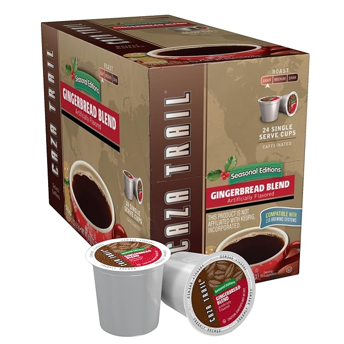Caza Trail Coffee Gingerbread Blend 24 Single Serve Cups (24 Count)