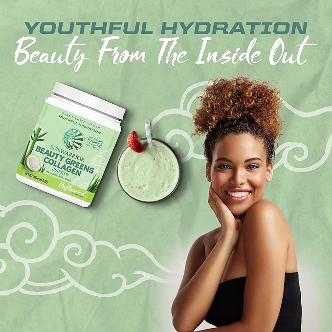 Sunwarrior Beauty Greens Collagen Booster Unflavored 10.6 oz (300 g)