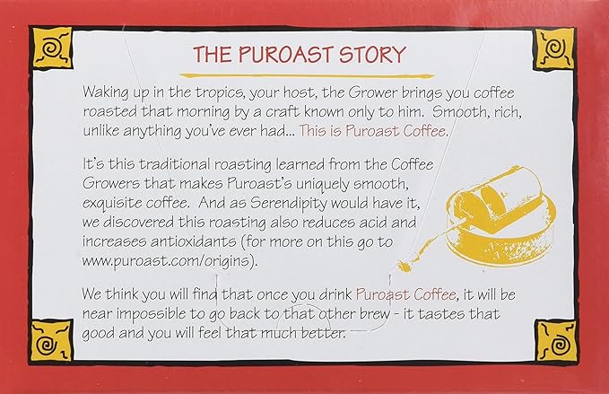 Puroast Low Acid Coffee| Lost Art Single Serve Pods | Medium Roast | High Antioxidants &amp High pH |No Bitter Aftertaste | Reduced Heartburn &amp GERD Friendly | 72 Count - Compatible with Keurig B