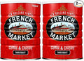 French Market Coffee &amp Chicory Dark Roast Ground Coffee12oz Can(Pack of 2)