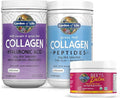 Garden of Life Collagen Beets Bundle: Multi-Sourced Collagen Hyaluronic Acid Unflavored 12 Servings + Organic Beets Detox Cranberry Pomegranate 30 Servings + Collagen Peptides Powder 14 Servings