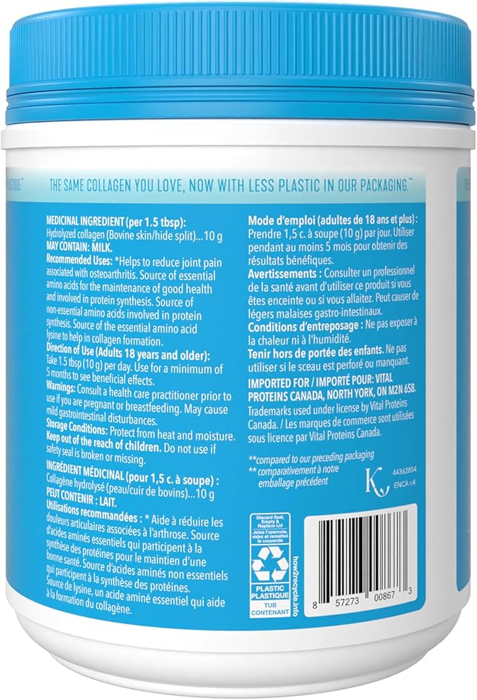 Vital Proteins Unflavoured Collagen Peptides 567 GR