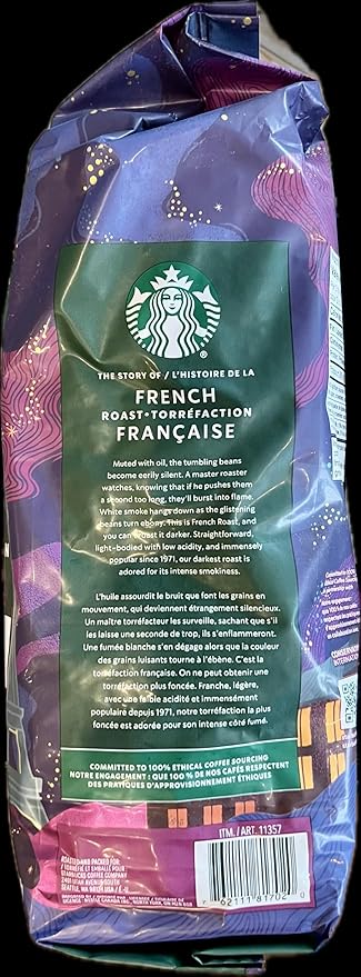 2 Packs of 40 Oz Starbucks French Roast Whole Bean Coffee = 2 x 40 Oz = 80 Oz