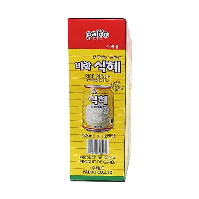 Paldo Rice Punch 238mL X 12 Cans Gift set clear 8.04 Fl Oz (Pack of 12)