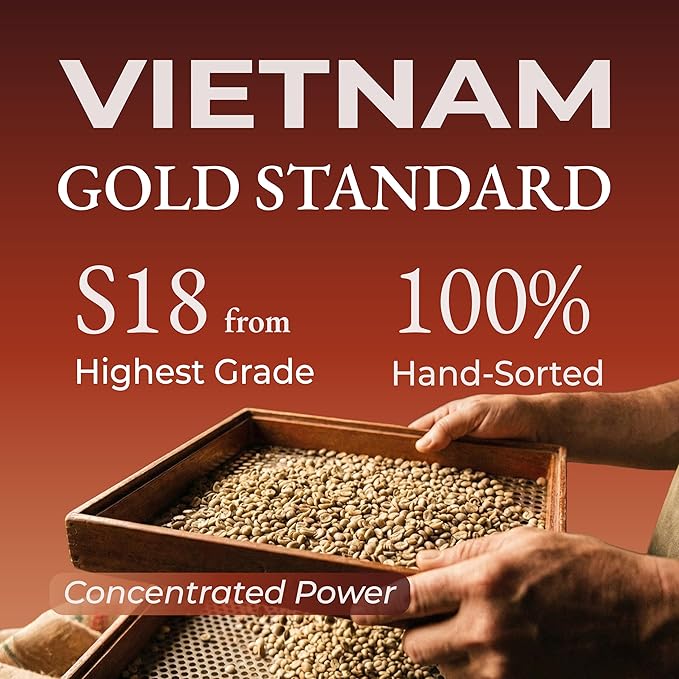 Cafely HaNoi - 100% Robusta Ground Vietnamese Coffee – Dark Roast High Caffeine (Bold &amp Punchy) Full Body Low Acid Single Origin Direct Trade For Phin French Press Cold Brew 12 oz