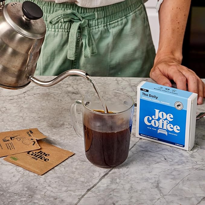 Joe Coffee Company - Nightcap Decaf Specialty Instant Coffee Packets (6 Sachets) | NYC Roaster Kosher Climate-Friendly
