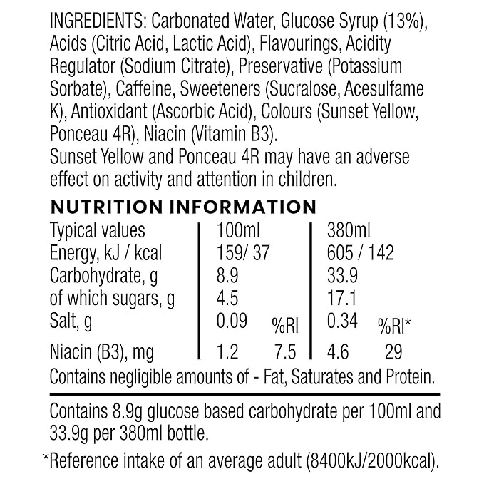Lucozade Energy Original 380ml (Pack of 4)