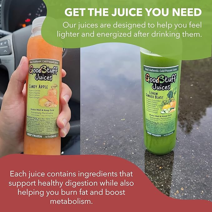 2 Day Juice Cleanse – 12 Cold-Pressed Juices | GoodStuff Summer Slim Detox | Fresh Ready-to-Drink Reset