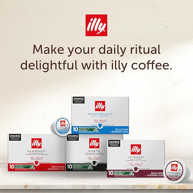 illy Coffee K Cup Pods for Keurig Machines Brasile &amp Colombia Single Origin Medium Roasts 100% Arabica Premium Italian Coffee 10 Count 6 Variety Pack