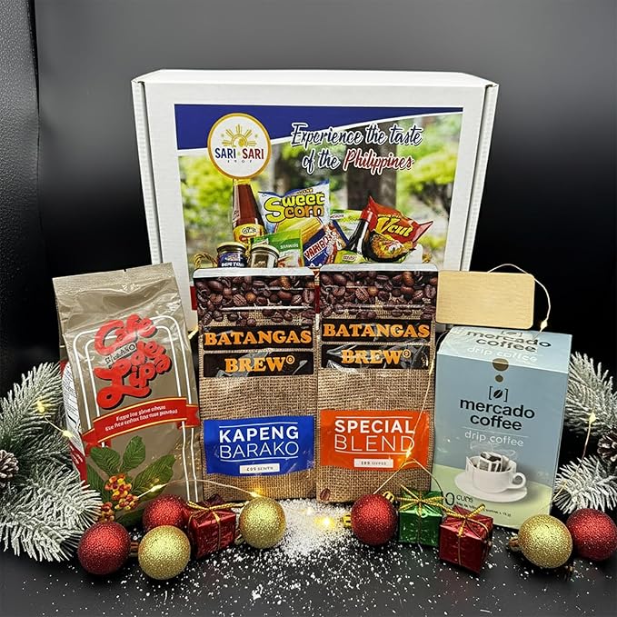 Batangas Kapeng Barako Gift Set Premium Filipino Coffee Beans &amp Ground Brew Strong Barako from Batangas (300g Cafe De Lipa Regular Special &amp Mercado)
