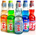 Ramune Japanese Soda Variety Pack of 4 - Shirakiku Multiple Flavors - Japanese Drink Gift Box (5 Count)