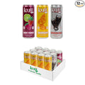 Kuii Prebiotic Soda Variety Pack – 12 Count with Mexican Cola Mandarin &amp Fruit Punch Flavors – Sparkling Gut-Friendly Drinks for Refreshing Guilt-Free Hydration 12 fl oz Cans