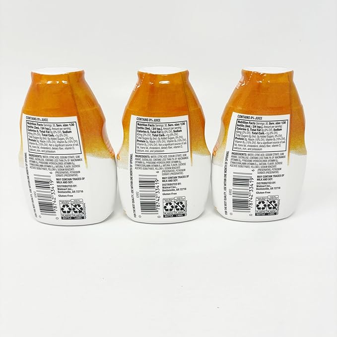 Great Value Orange Blast Drink Enhancer 3.11 fl oz Bottle (3 Pack)