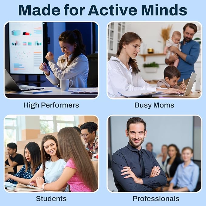 Brain Supplement for Memory and Focus with Probiotics Advanced 2 in 1 Nootropic Brain Support for Mental Clarity Caffeine Free Doctor Formulated Supplement 60 Capsules