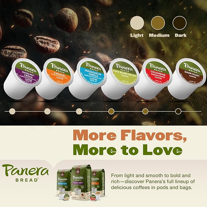 Panera Light Roast Ground Coffee 100% Arabica Sustainably Sourced – Smooth Bright &amp Balanced Flavor – Clean Label No Artificial Ingredients – Kosher Gluten-Free 12oz Bag Pack of 6 (72oz Total