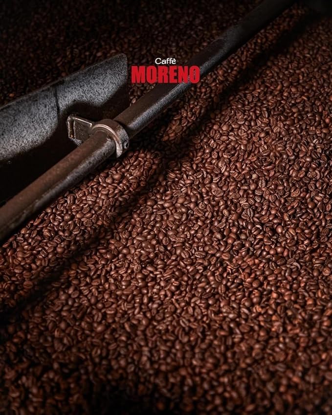 GRAN MISCELA BAR Roast CAFFE MORENO USA. Premium Blend Whole Bean 1Kg. 2.2 Pound Made in Italy il Vero espresso Napoletano.