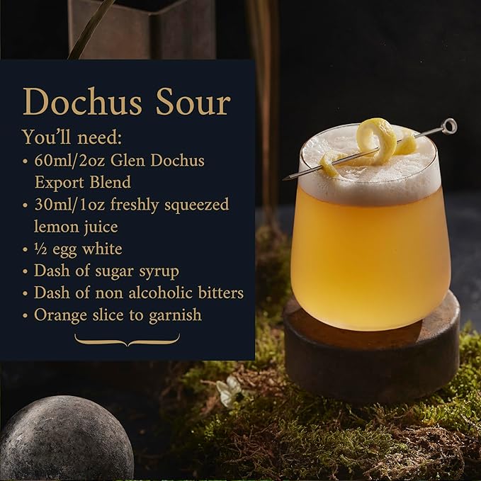 Glen Dochus Export Blend Non Alcoholic Whiskey Award Winning Aromatic and Warming Scottish Non Alcoholic Spirits - Halal Low Sugar and Gluten Free Part of the Spirits of Virtue Range (700ml)