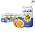 Spindrift Sparkling Water Yuzu Mandarin Flavored Made with Real Squeezed Fruit 12 Fl OZ Cans Pack of 24 (Only 6 Calories per Can)