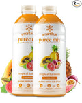 Smartfruit Tropical Harmony + Aloe – 100% Real Fruit Purée with Pineapple Passion Fruit Papaya &amp Guava – Great for Smoothies Juice Yogurt Cocktails Teas – High in Vitamin A &amp C – 2-Pk 4