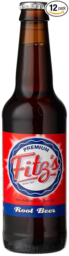 Fitz's ROOT BEER OF St. LOUIS - From the hometown bottling company 12-Ounce Glass Bottle (Pack of 12)