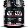 SASCHA FITNESS Hydrolyzed Multi Collagen Peptides Tipes 12 &amp 3 |Hyaluronic Acid|Biotin |Cynatine HSN|Vitamin C &amp E |for Hairs Skin &amp Bone Support|Strawberry Lemonade