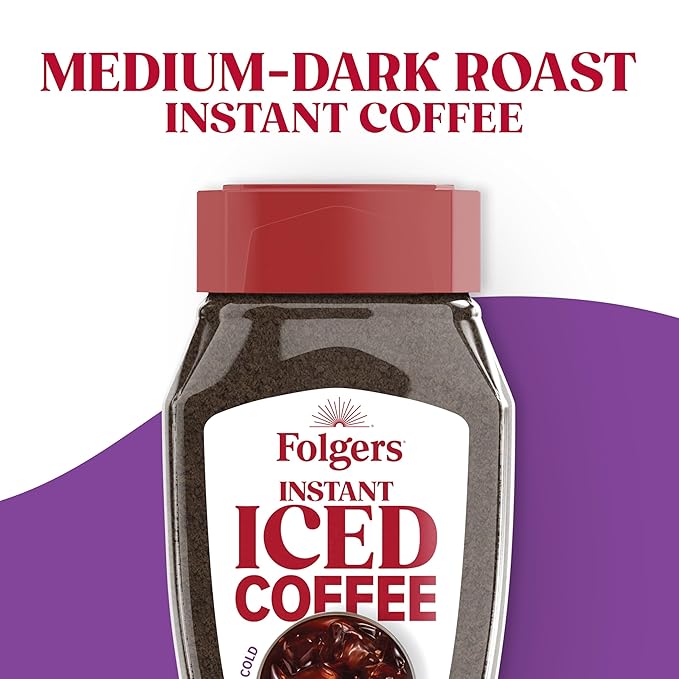 Folgers Instant Iced Coffee 7 Ounce (Pack of 6)