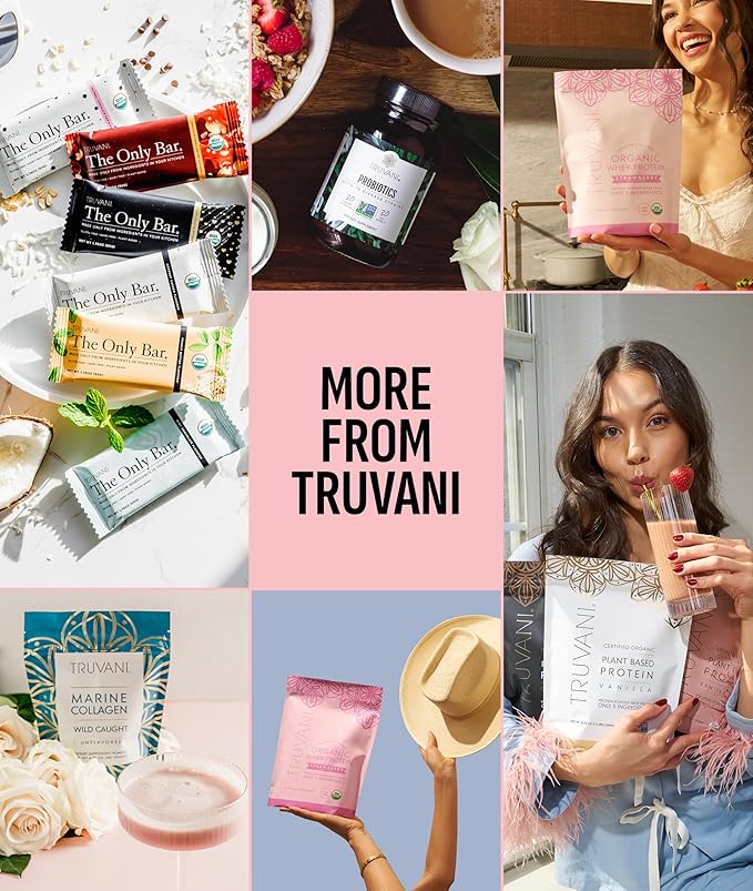 Truvani Hydrolyzed Collagen Peptides | Unflavored | 20 Servings | 10g Grass-Fed Collagen Protein Powder | Promotes Hair Nail Skin and Joint Health | Keto | Gluten &amp Dairy Free | Women &amp Men