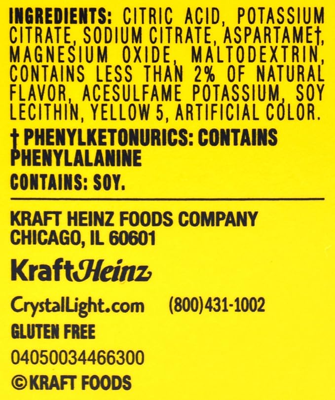 Crystal Light Lemonade Drink Mix (12-quart) 3.2-ounce Packages (Pack of 2)