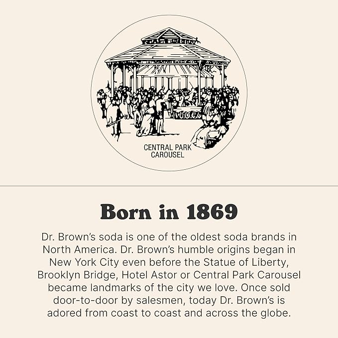 Dr. Brown's Cel-Ray Soda - A New York Original Celery Soda - 24 Cans of Refreshing Kosher Gourmet Soda Pop - Craft Celery Soda - 24 x 12 oz Cans